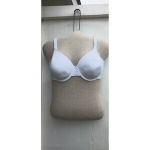 Vanity Fair 38DD White T-Shirt Bra Adjustable Sateen Fabric 3 Clasp